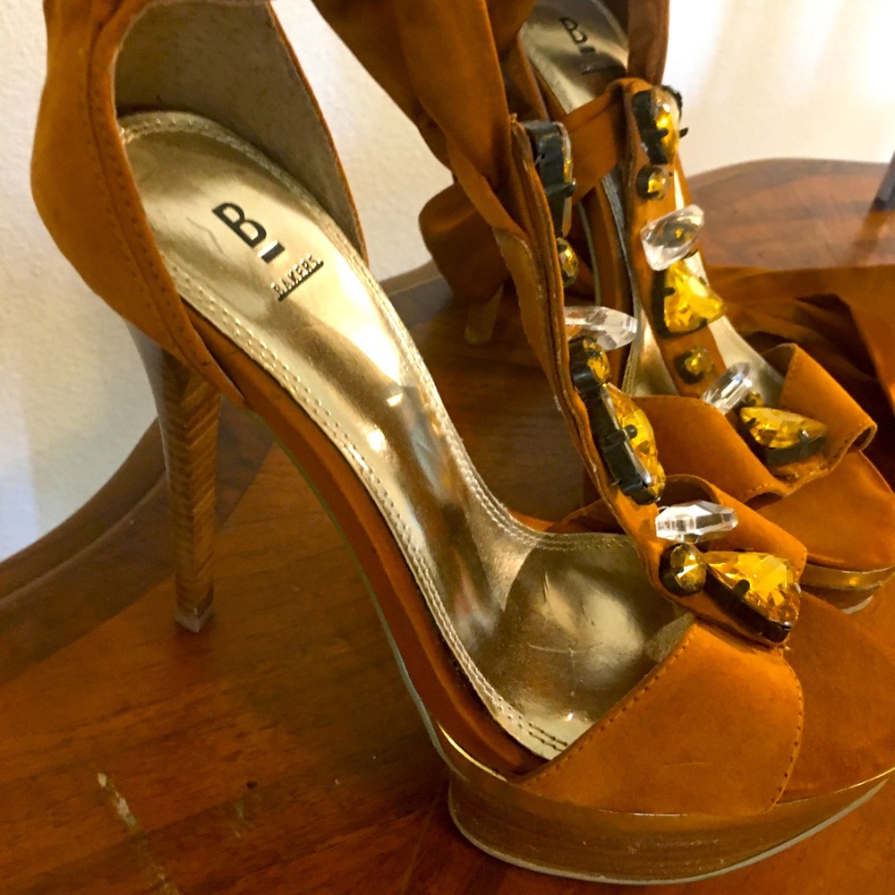 Ancient Goddess Bakers platform stilettos